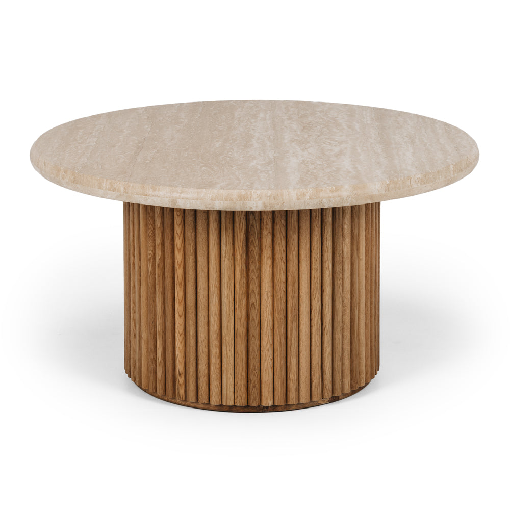 Rho Travertine Coffee Table