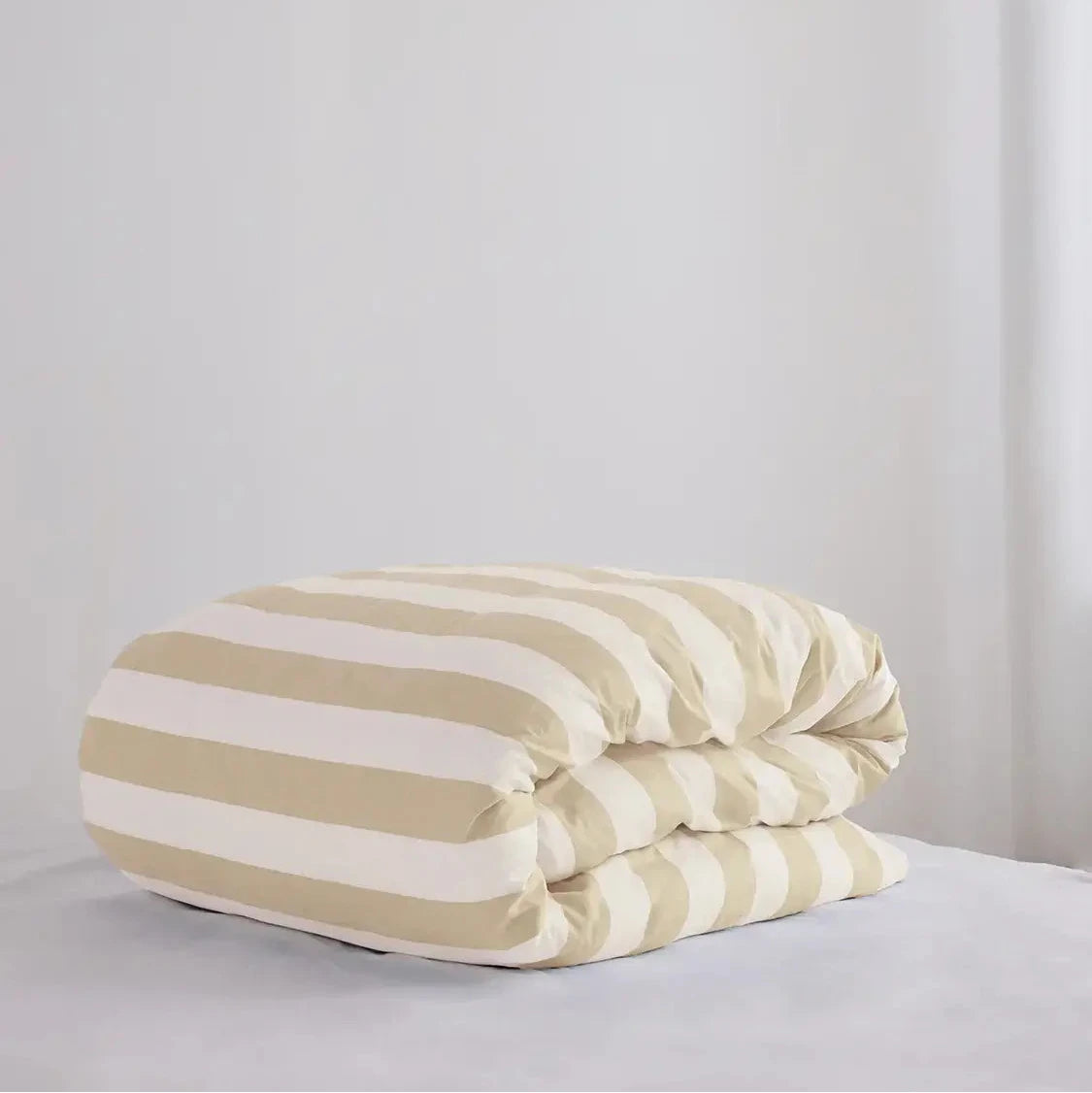 Organic Cotton Duvet- Biscotti Stripes-FurniturebyDesign.