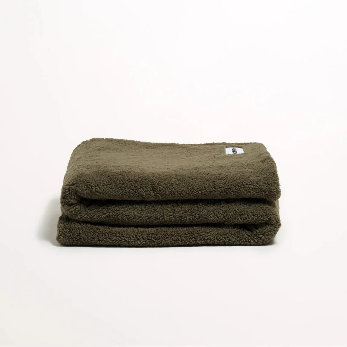 Faux Fur Throw Blanket - Olive