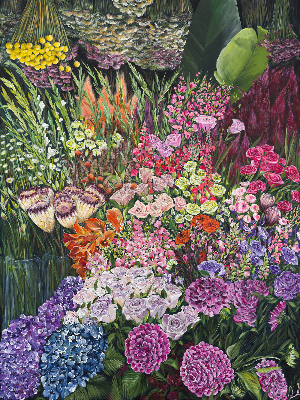 Lizzie Pannell - Flower Market 4/30 Edition Print