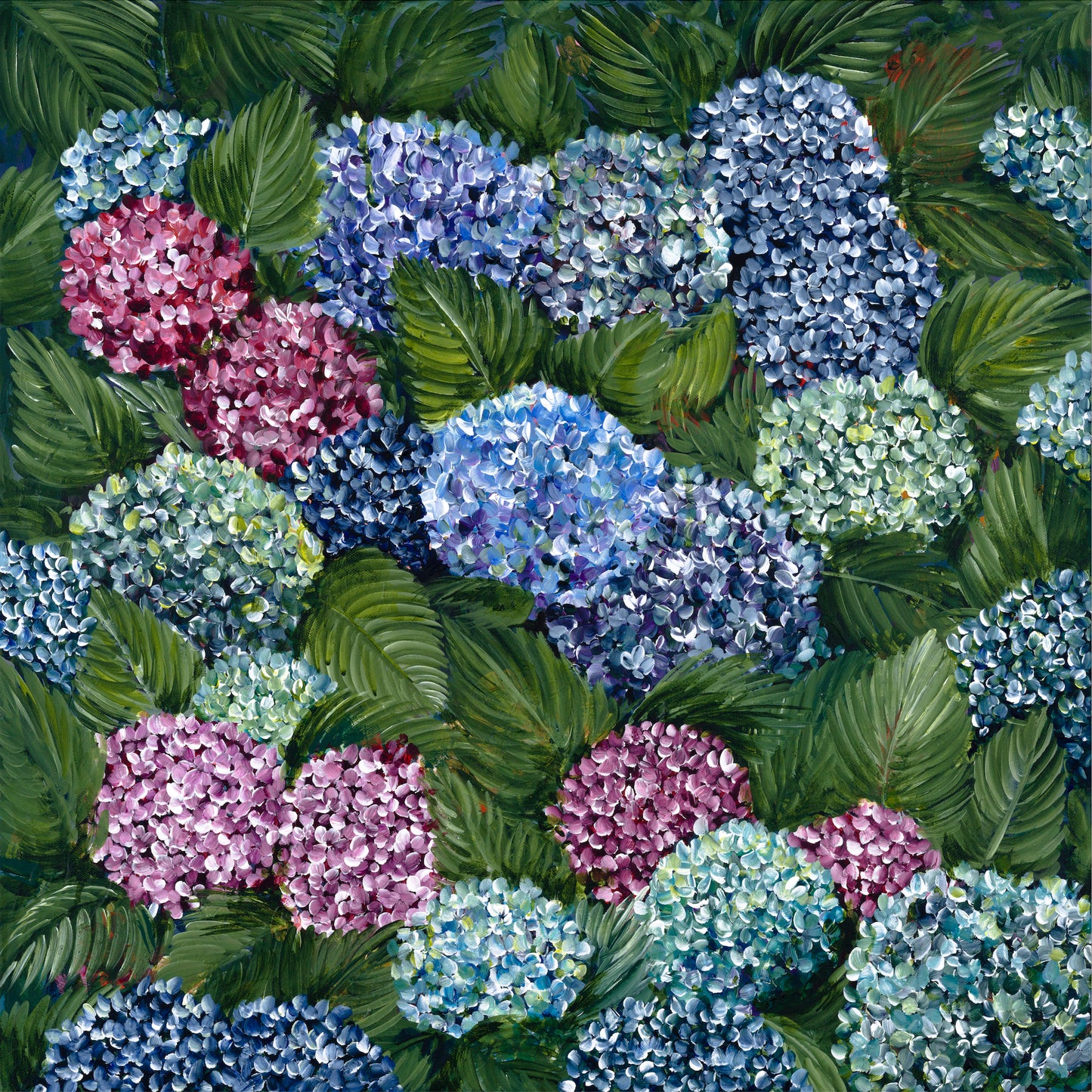 Lizzie Pannell - Hydrangeas 7/30 Edition Print-FurniturebyDesign.