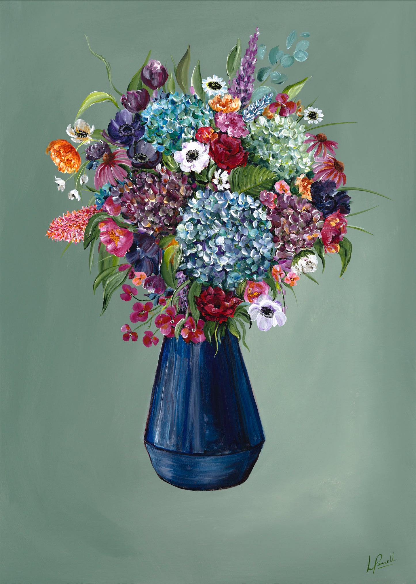 Lizzie Pannell - Rhinestone Bouquet 6/30 Edition Print-FurniturebyDesign.