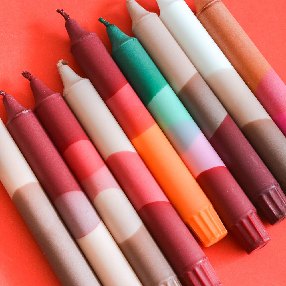 
                      
                        Taper Candles - Burgundy & Beige
                      
                    