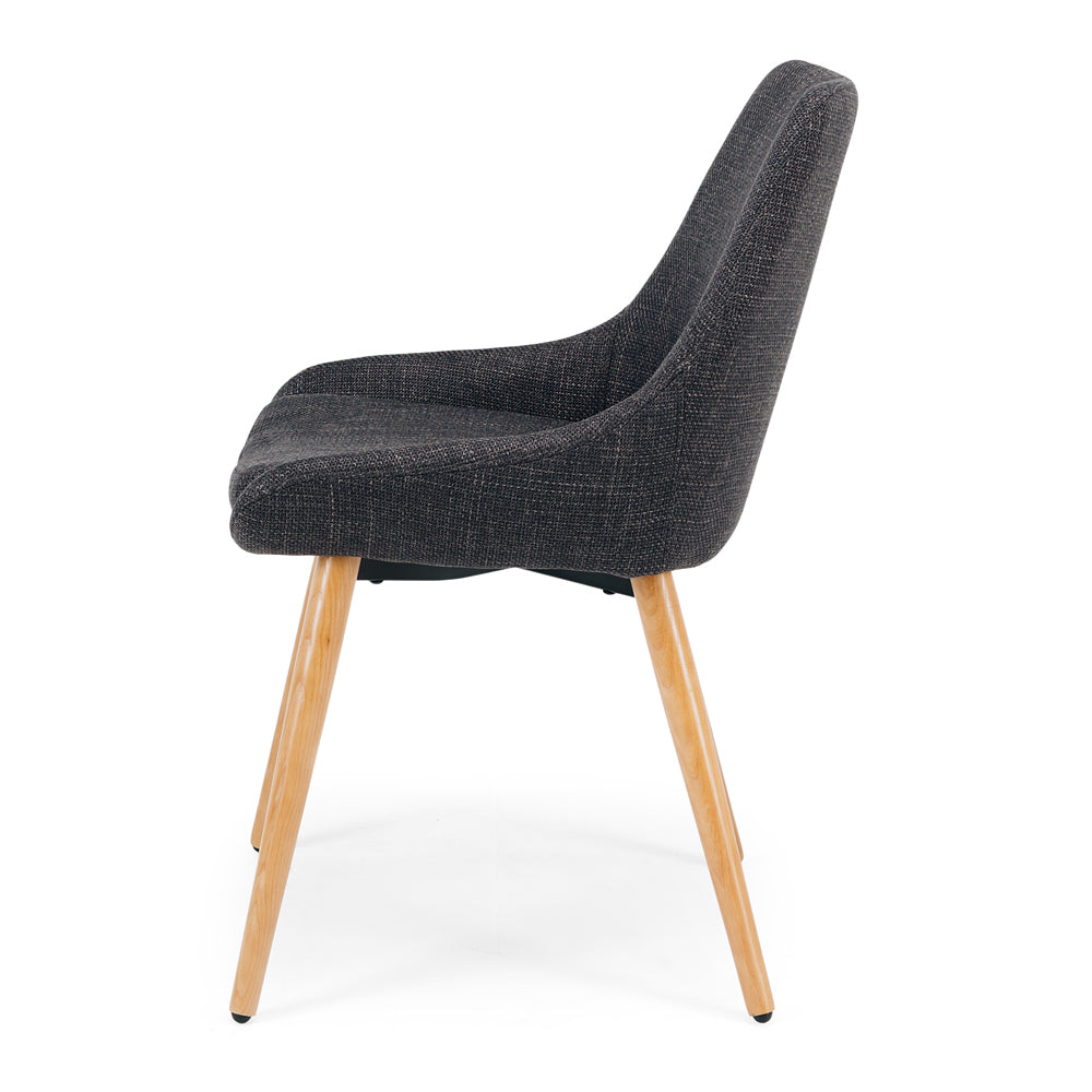 Bari Dining Chair Dark Grey/Oak