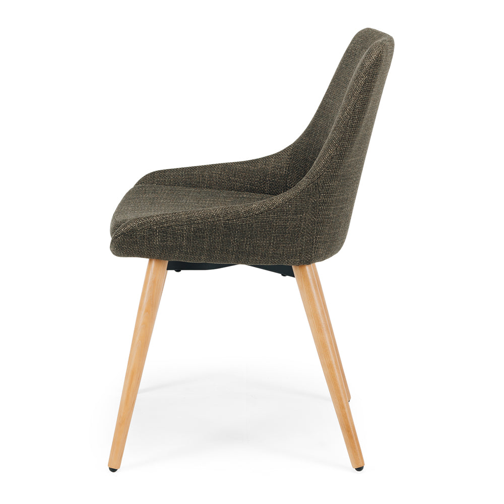 Bari Dining Chair Green/Oak