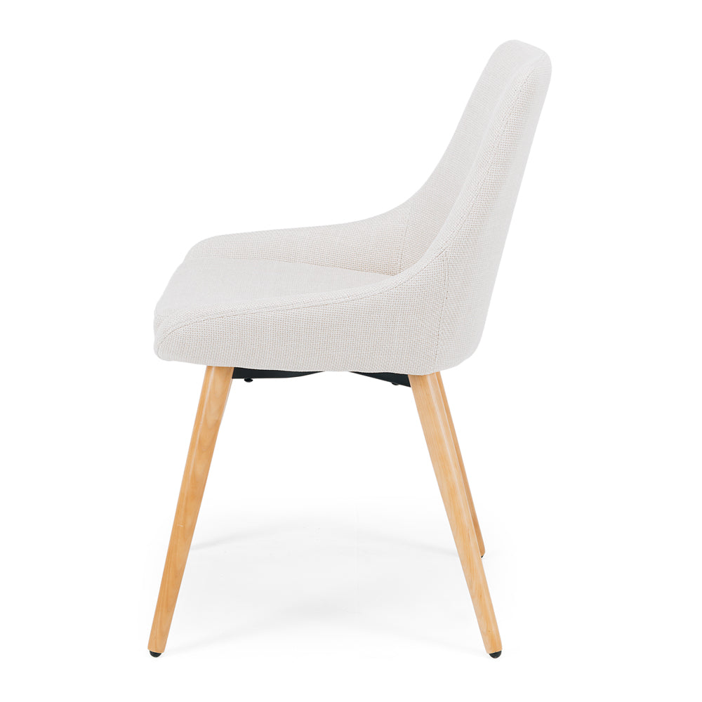 Bari Dining Chair Cream/Oak