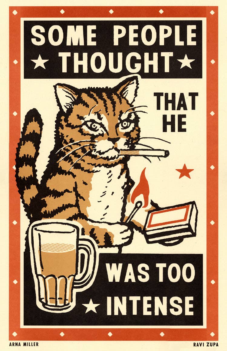 Arna Miller x Ravi Zupa - Too Intense Print