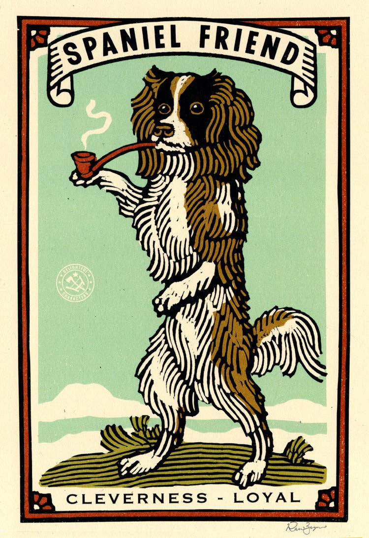 Ravi Zupa - Spaniel Friend Print