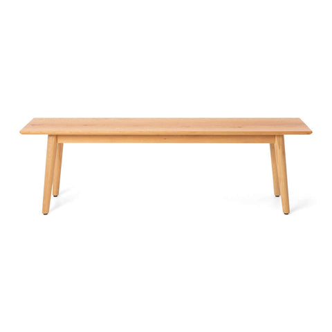 Nordik oak bench front view