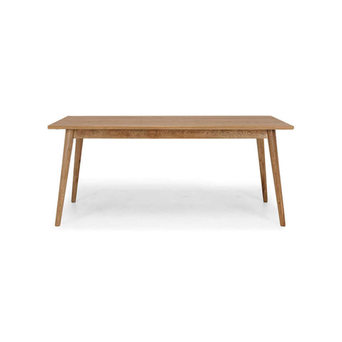 Reeves smoked-oak dining table, angled view