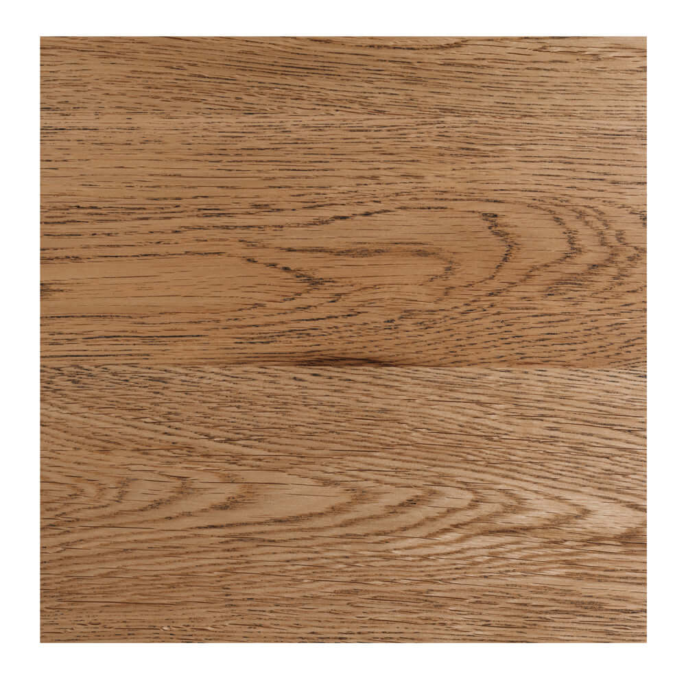 
                      
                        Close-up of solid smoked oak wood grain, showcasing natural variations and polished finish for a warm, elegant look.
                      
                    