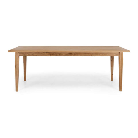Tuscan aged oak dining table in the generous 220 size