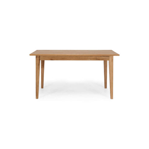 Tuscan smoked oak dining table in the compact 150 size
