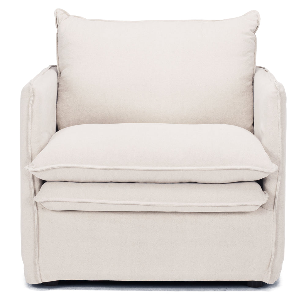 Hamilton Slipcover Armchair (Oatmeal)