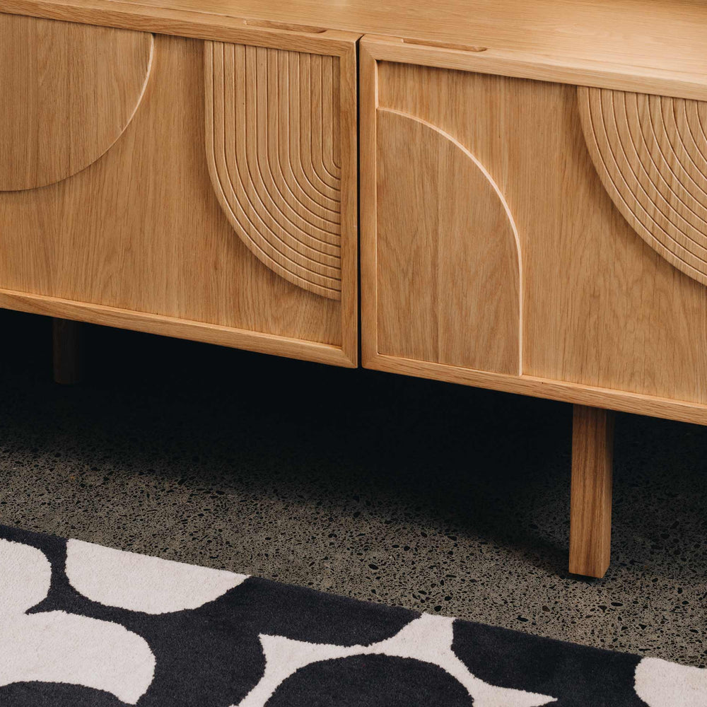
                      
                        Entertainment Unit - Arc TV Stand Oak
                      
                    
