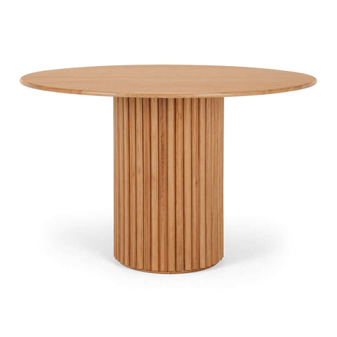 Rho Oak Dining Table front view