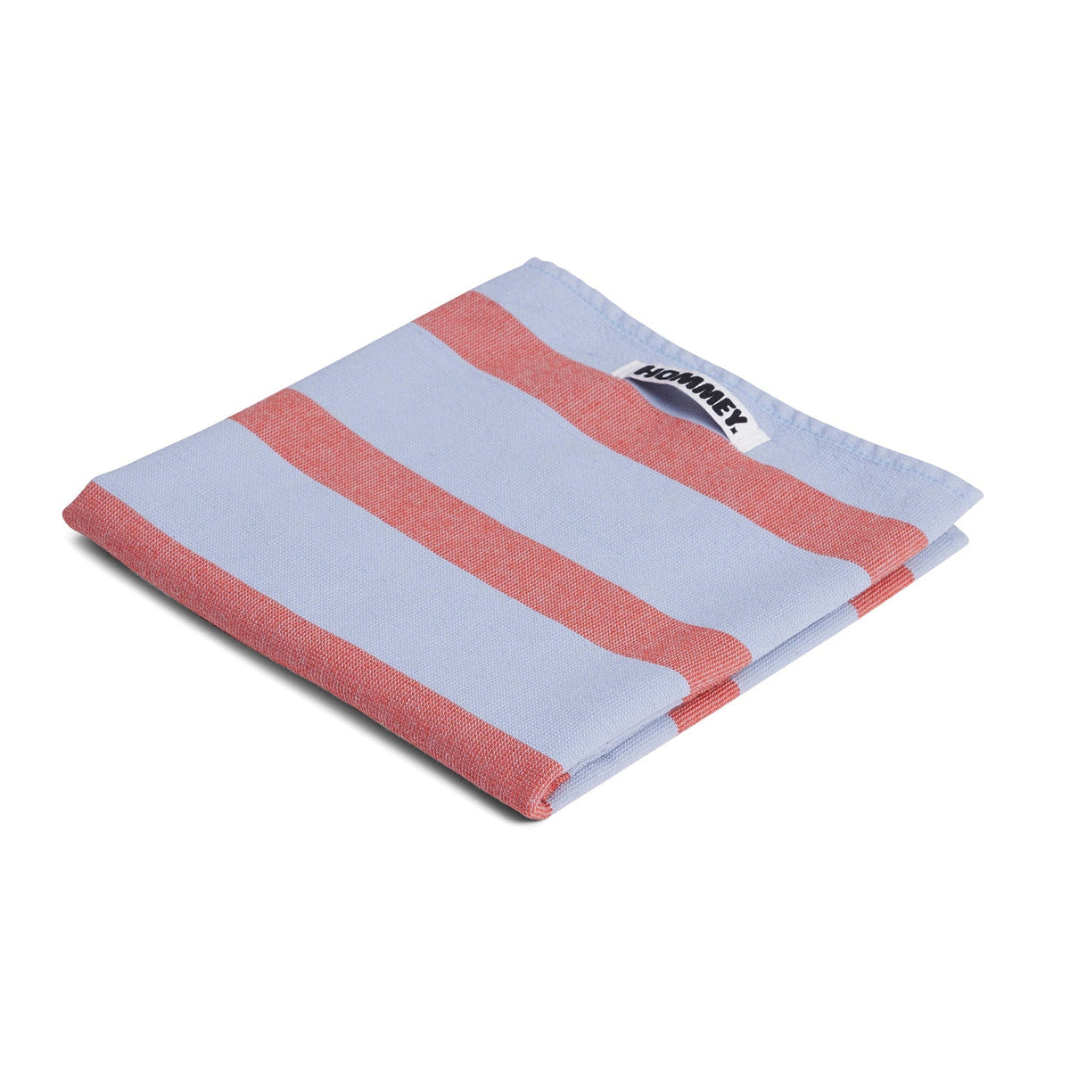 Hommey Tea Towel - Picnic stripes (blue and red) tea towel, product view