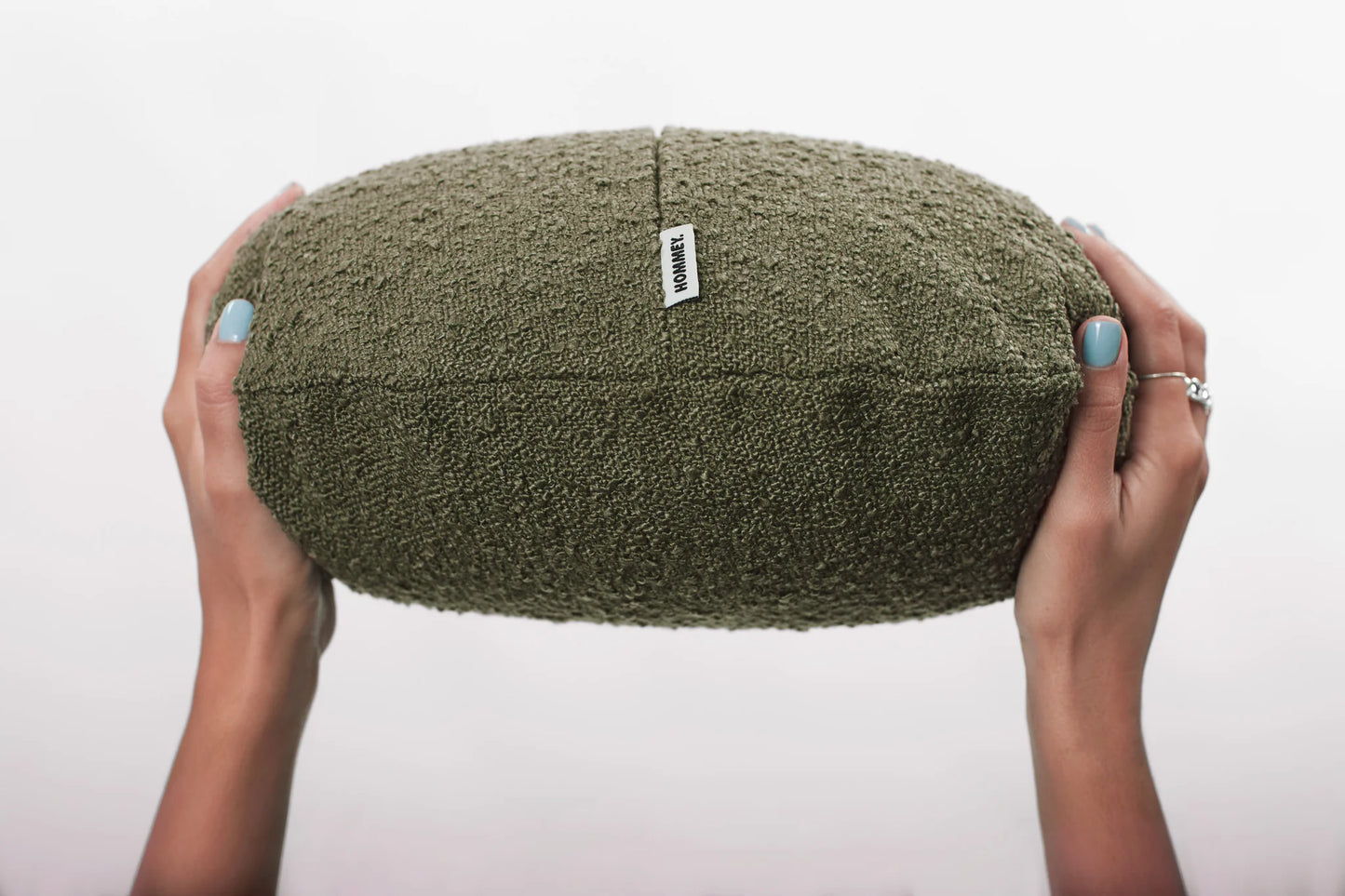 Junior Boucle - Olive Cushion