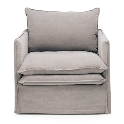 Hamilton Slipcover Armchair (Cement)