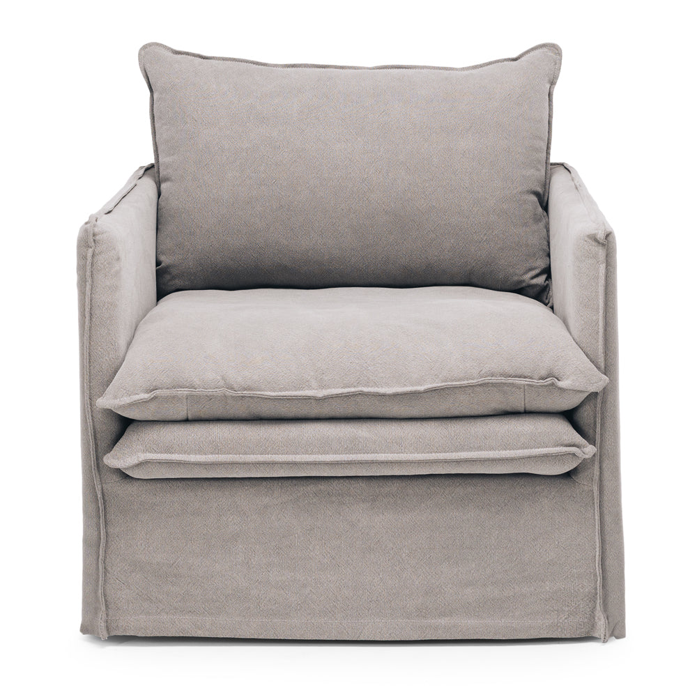 Hamilton Slipcover Armchair (Cement)