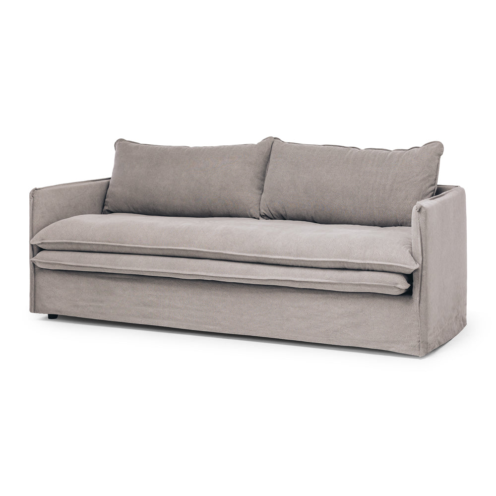 Hamilton Slipcover 3 Seater Sofa (Cement)