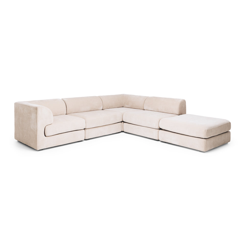 Harmony 4 Seater Modular Cnr Chaise RHF Sand