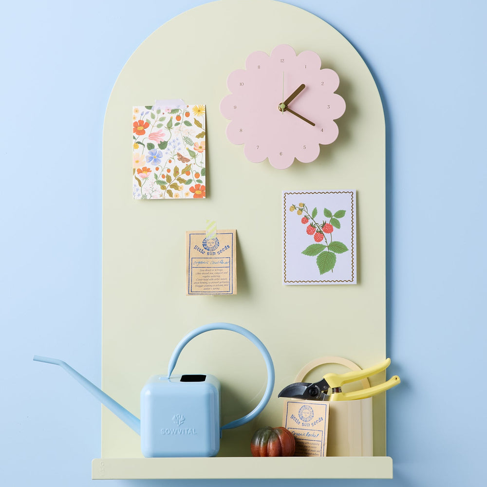 
                      
                        magnetic notice board in light green
                      
                    