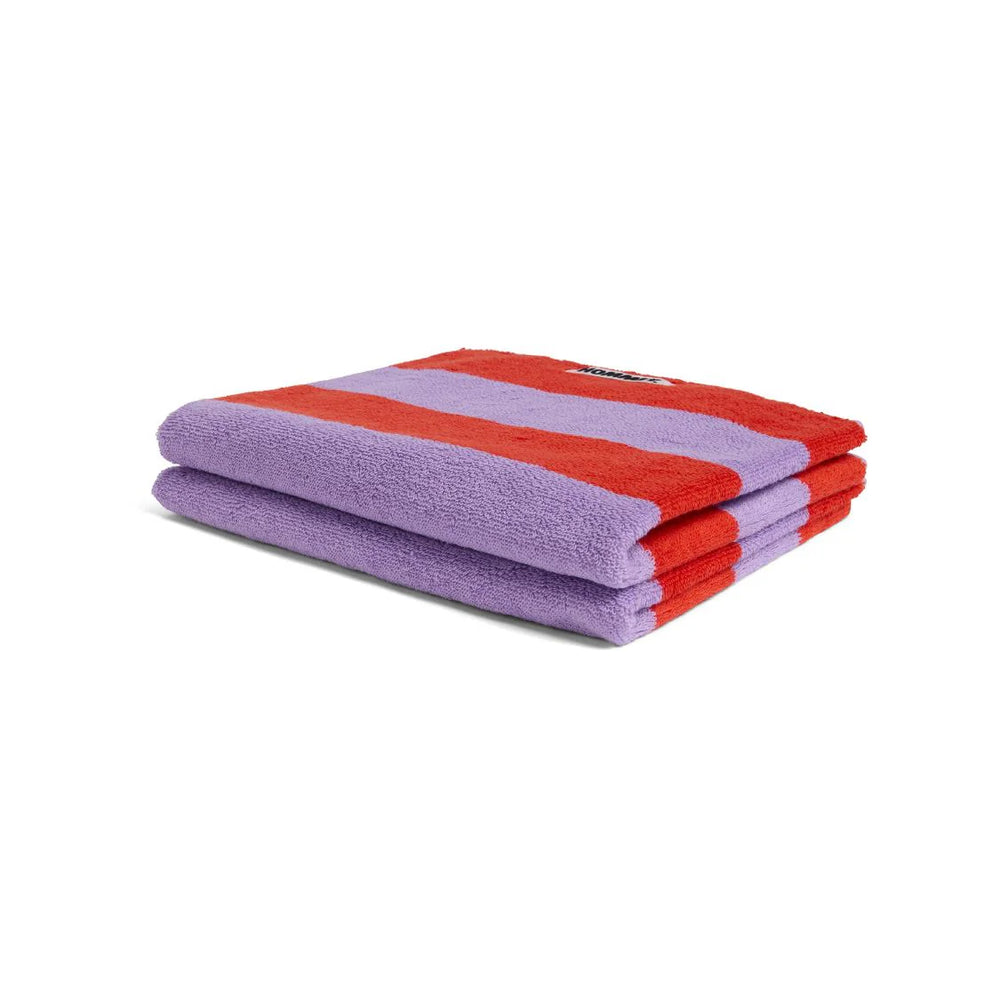 Hand Towel - Grapefruit Stripes