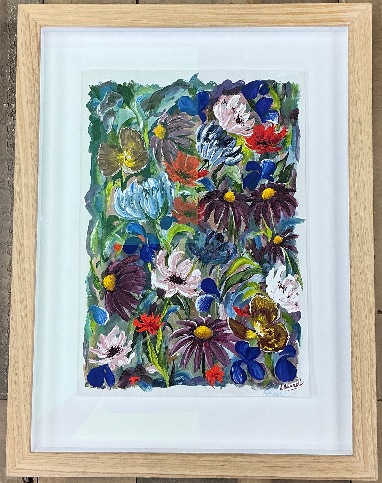 Lizzie Pannell - Magenta Floral Study