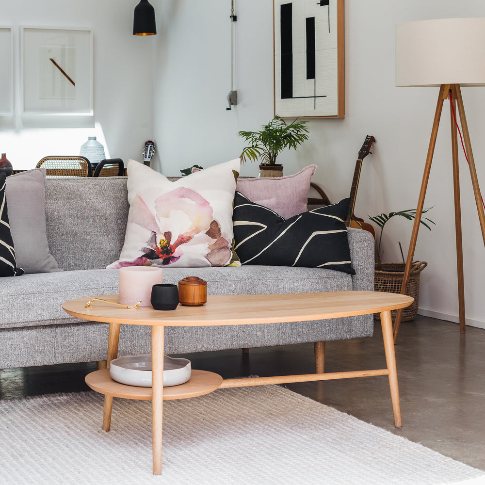 
                      
                        Oslo Coffee Table Shaped with Shelf
                      
                    