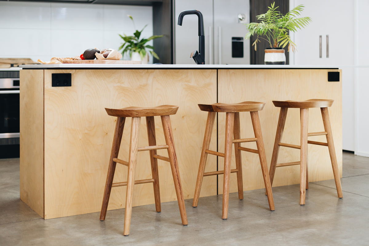 Fuji Bar Stool NZ in Natural Oak | Furniture by Design