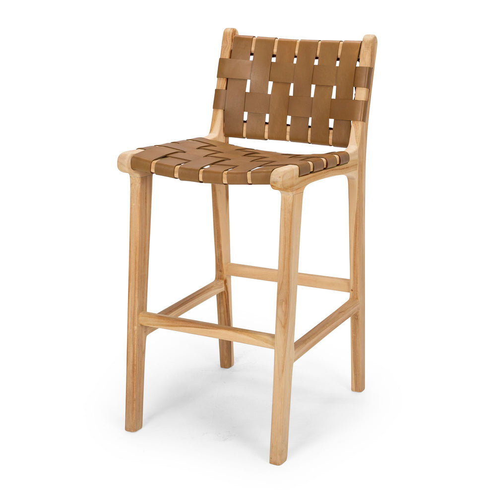 Indo High-back Bar Stool