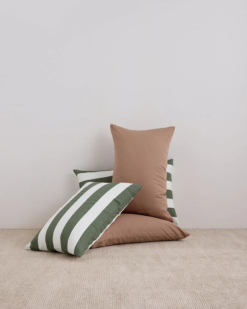 
                      
                        Organic Cotton Pillowcase Pair - Matcha Stripes
                      
                    