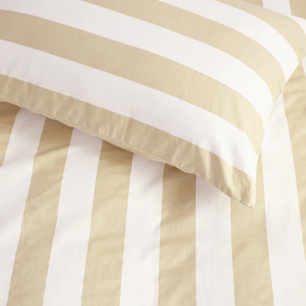 
                      
                        Organic Cotton Pillowcase Pair - Biscotti Stripes
                      
                    