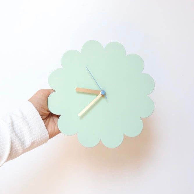 Petal Clock - Mint-FurniturebyDesign.