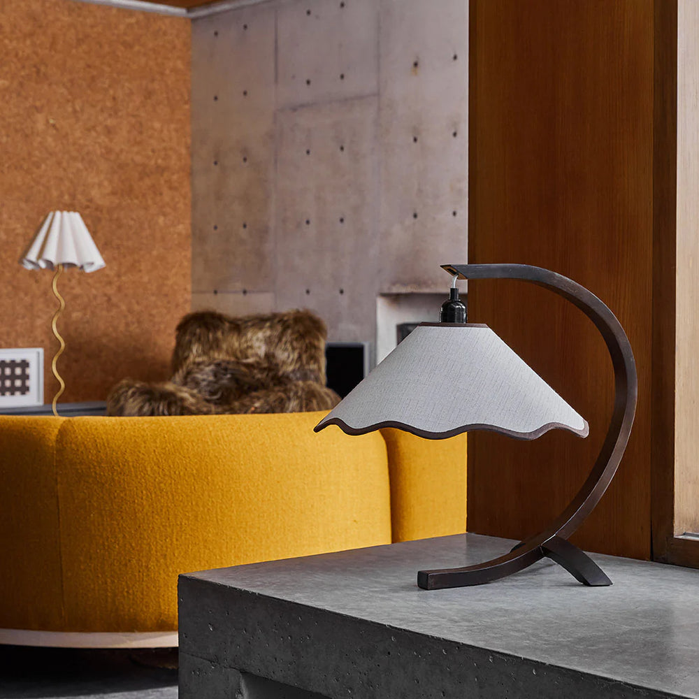 
                      
                        Kira Table Lamp - Walnut & Cream-FurniturebyDesign.
                      
                    
