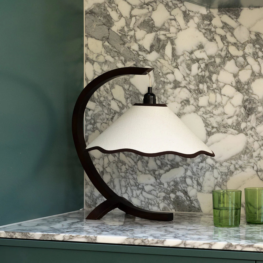 
                      
                        Kira Table Lamp - Walnut & Cream-FurniturebyDesign.
                      
                    