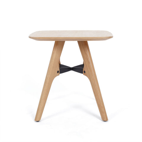 Flow compact oak lamp table, product view