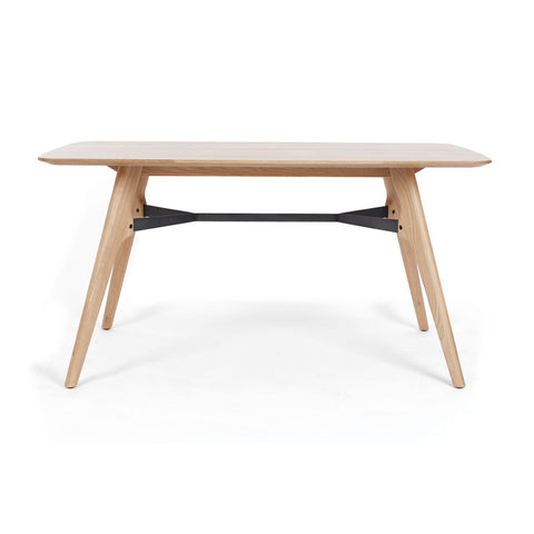 Flow 150cm oak dining table, product view