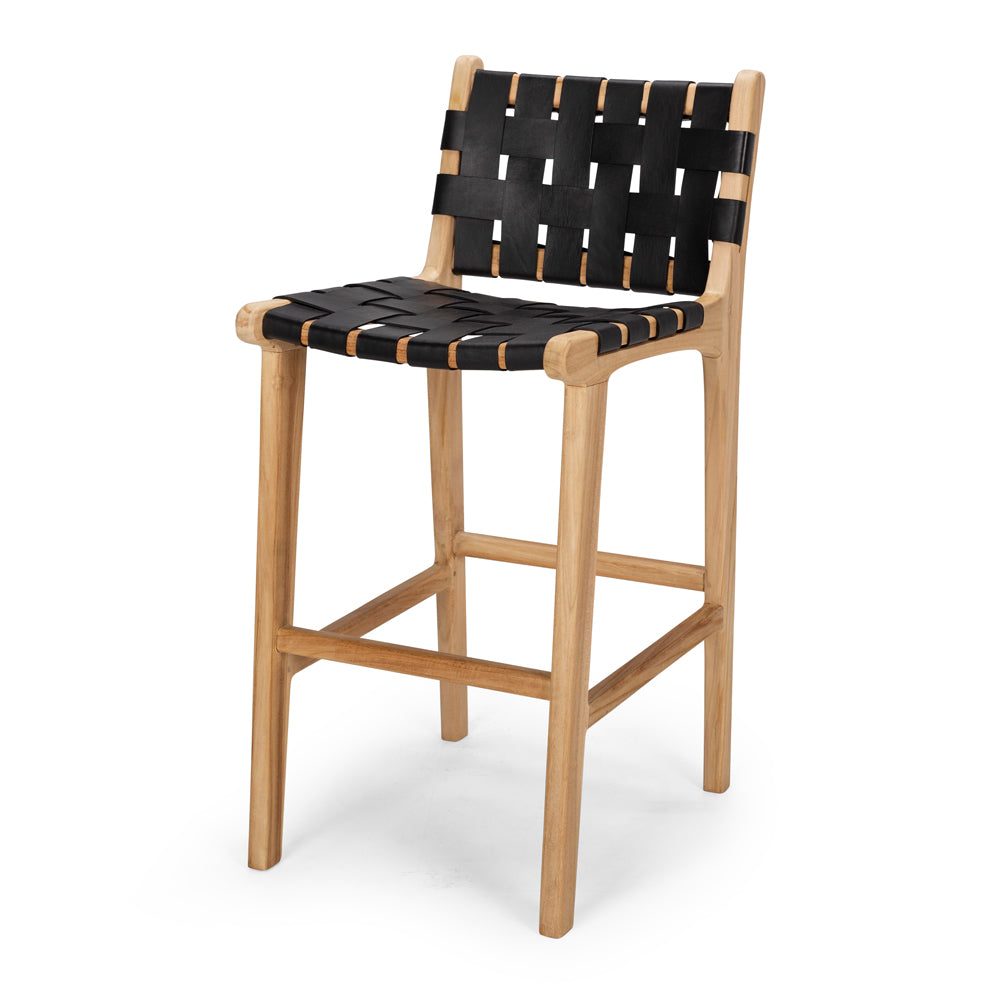 Indo High-back Bar Stool