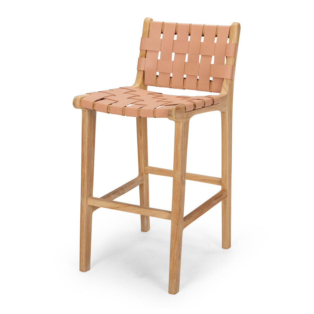 Indo High-back Bar Stool