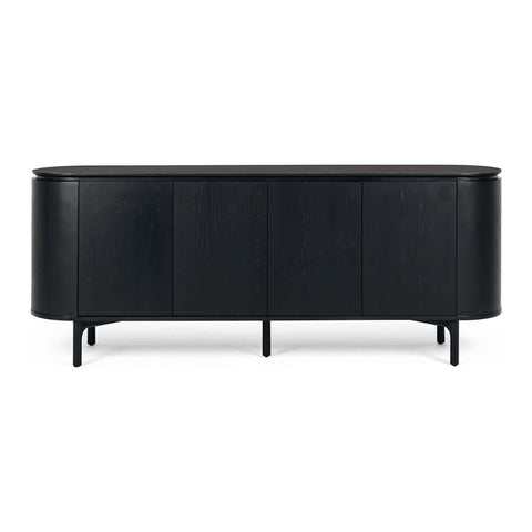 Kontur black sideboard, front view