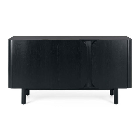 Sirocco black oak sideboard, angled view
