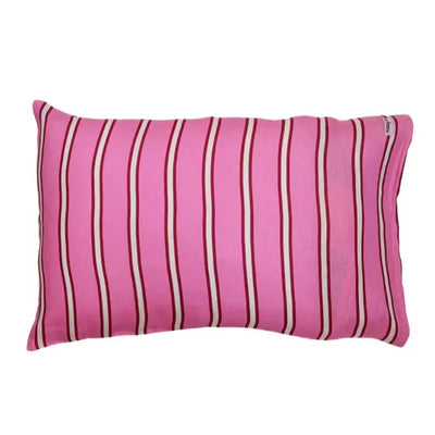 Raspberry Stripe Pillowcase Set-FurniturebyDesign.