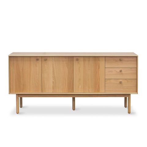 Rotterdam oak sideboard, angled front view