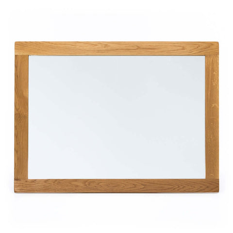Salisbury oak wall mirror, front view