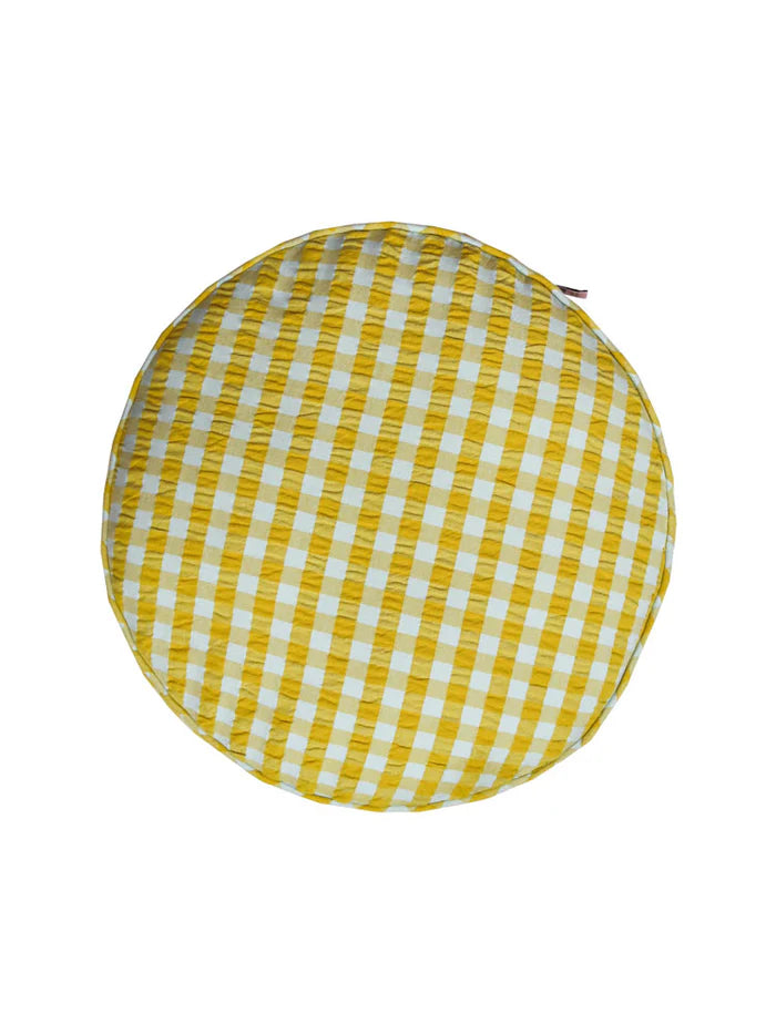 Citrus Seersucker Cushion