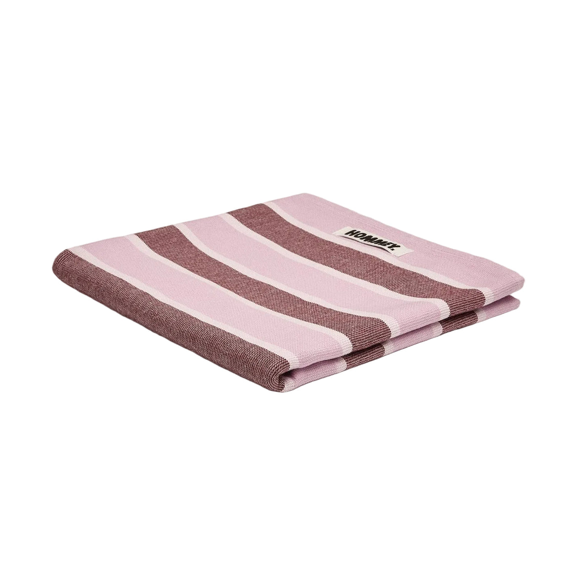 Hommey Tea Towel - Rosewater (purple and pink) tea towel, product view