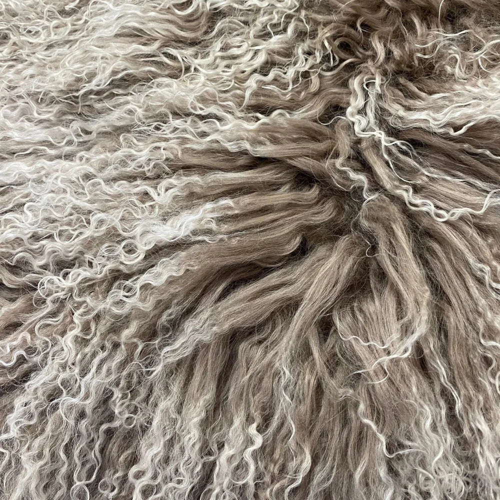 Tibetan Lambskin Rug - Fawn Tips