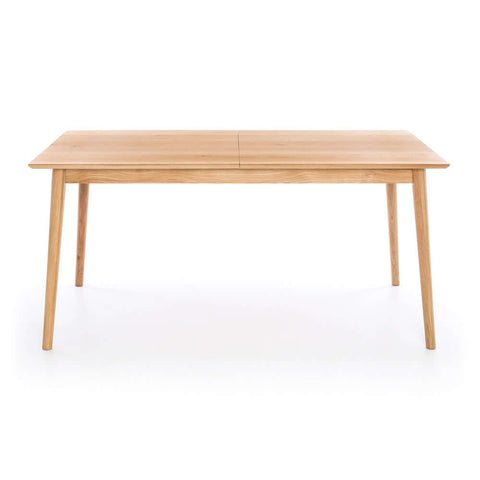 Oak large extension table front view